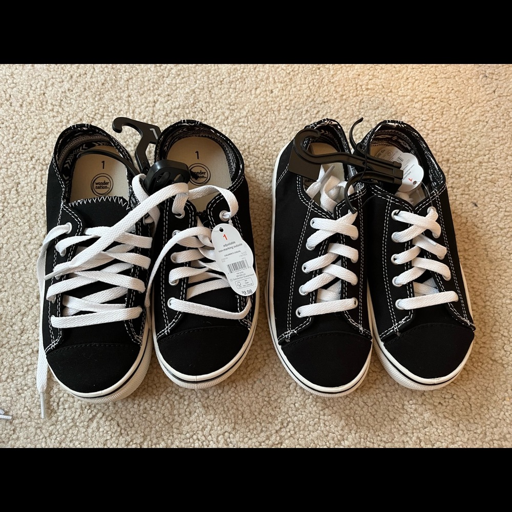 Kids shoes 2 pairs nwt size 1
